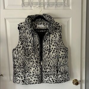Calvin Klein Monochrome Animal Print Puffer Vest